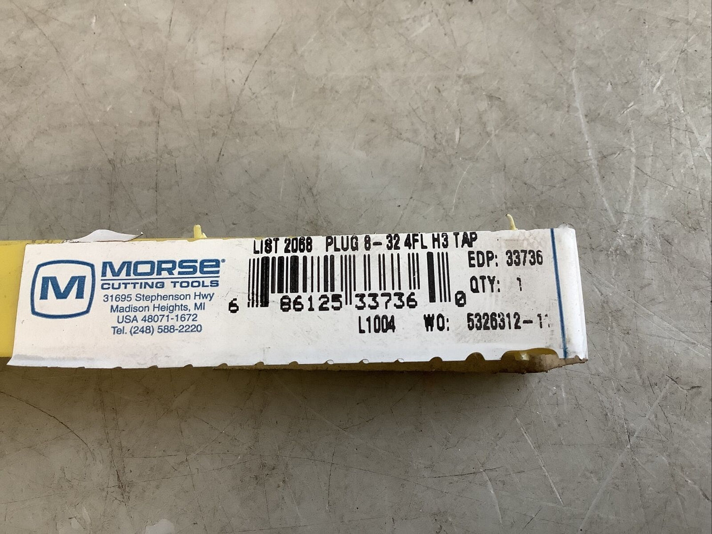 MORSE 33736 8-32NC GH3 4FL PLUG TAP 373 - QTY 13