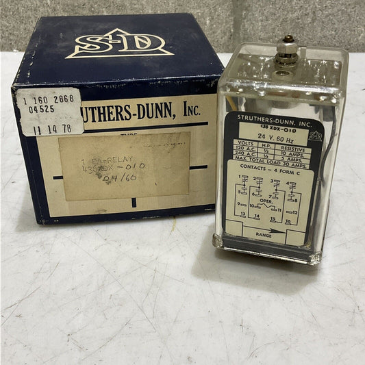 STRUTHERS-DUNN 436XDX-010 RELAY 24V 60HZ 373