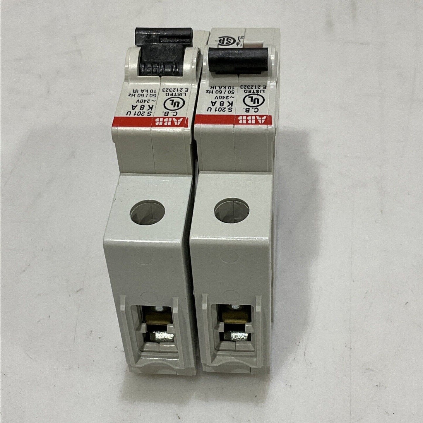 ABB S201U-K8 S 201 U K 8 A CIRCUIT BREAKER 240V 50/60HZ LOT OF 2 U3S