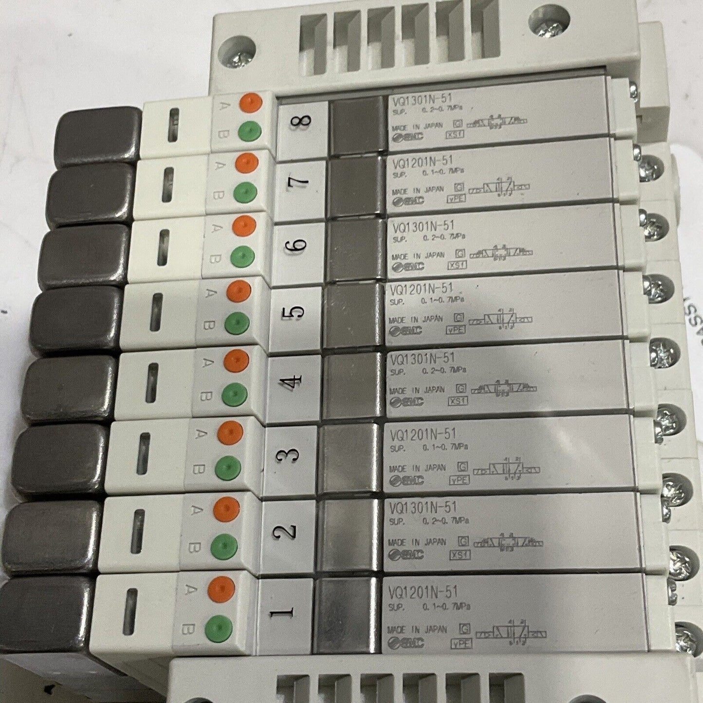 SMC VV5Q11-08C6FU0-NS-X50US 164K751G01 VALVE MANIFOLD INDEXER 8 STATION U3S