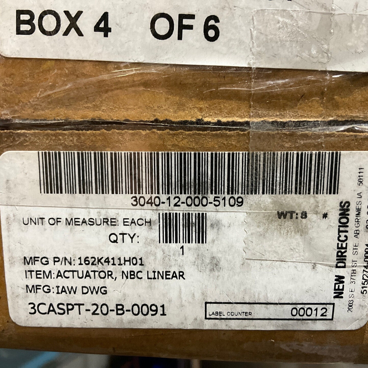 MACRON DYNAMICS INC 10935C01 2992 NBC LINEAR ACTUATOR APPROX 55” U3S