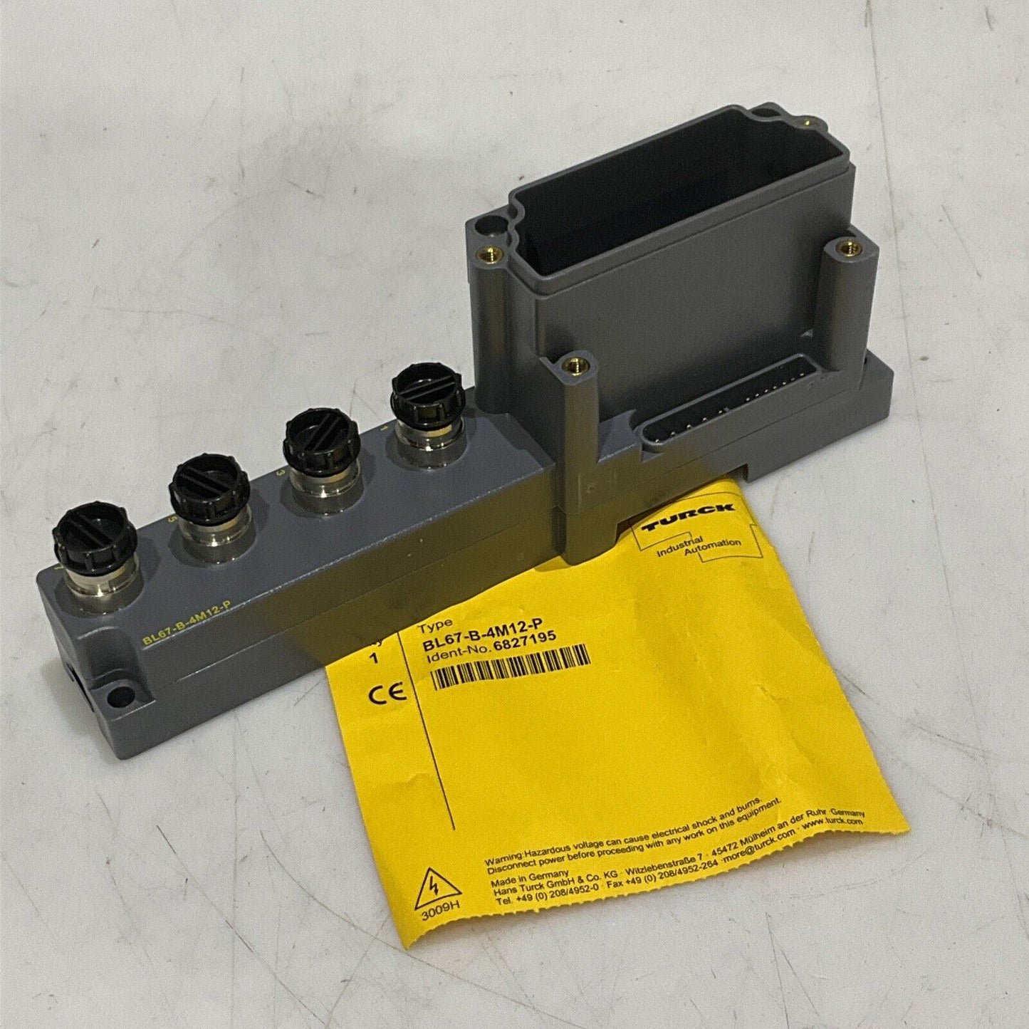 TURCK BL67-B-4M12-P MODULE BASE 4M12 U3S