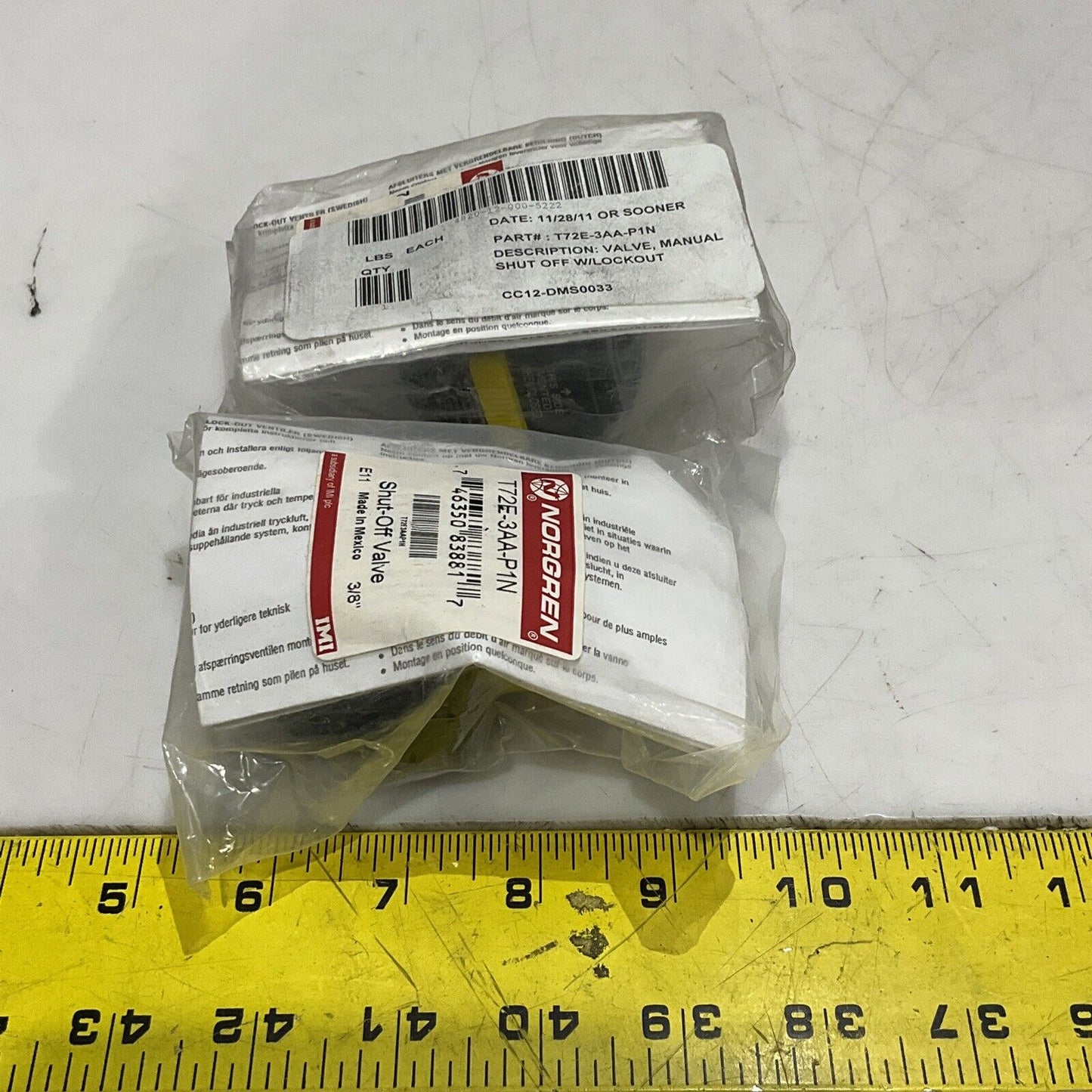 NORGREN T72E-3AA-P1N SHUT-OFF VALVE 3/8IN SLIDE ACTUATOR U3S