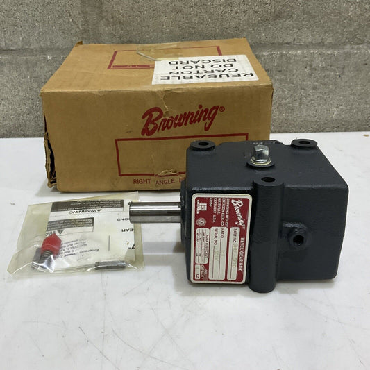 BROWNING 3HB1-SF10 RIGHT ANGLE BEVEL REDUCER GEAR BOX 1:1 U3S