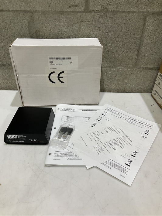 AMS RS-232/RS-485 10881111 CONVERTER 9 VAC 50/60 HZ .150A U3S