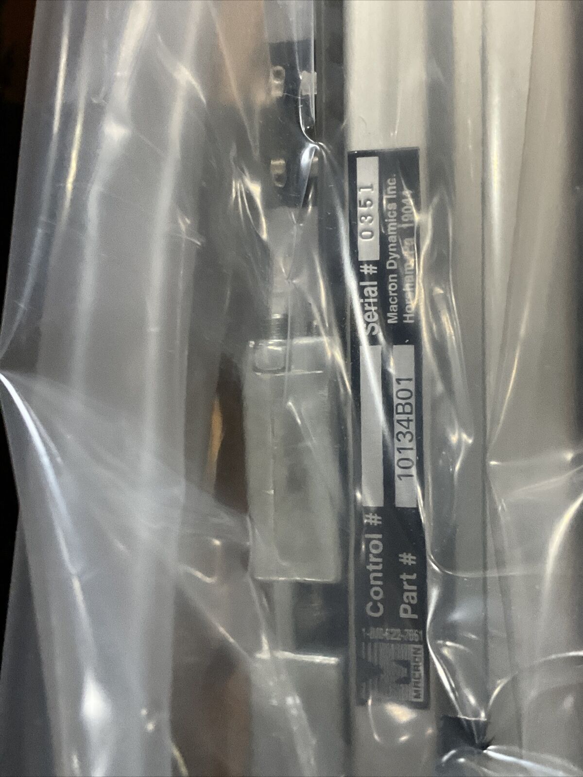 MACRON DYNAMICS 10134B01 RAIL ACTUATOR U3S