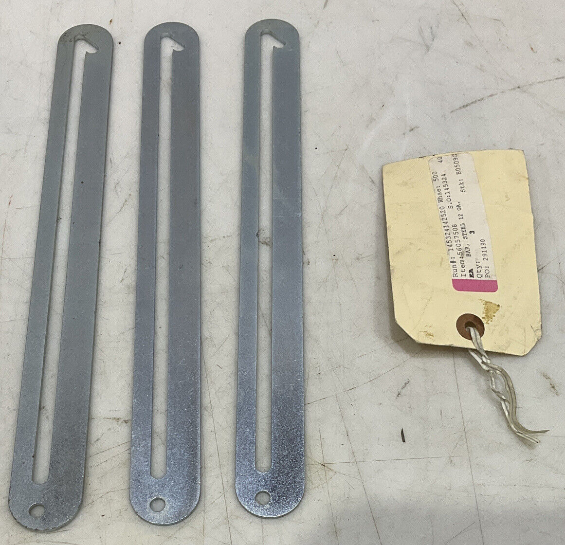 NILFISK 56057508 12 GUAGE STEEL BAR LOT OF 3 373