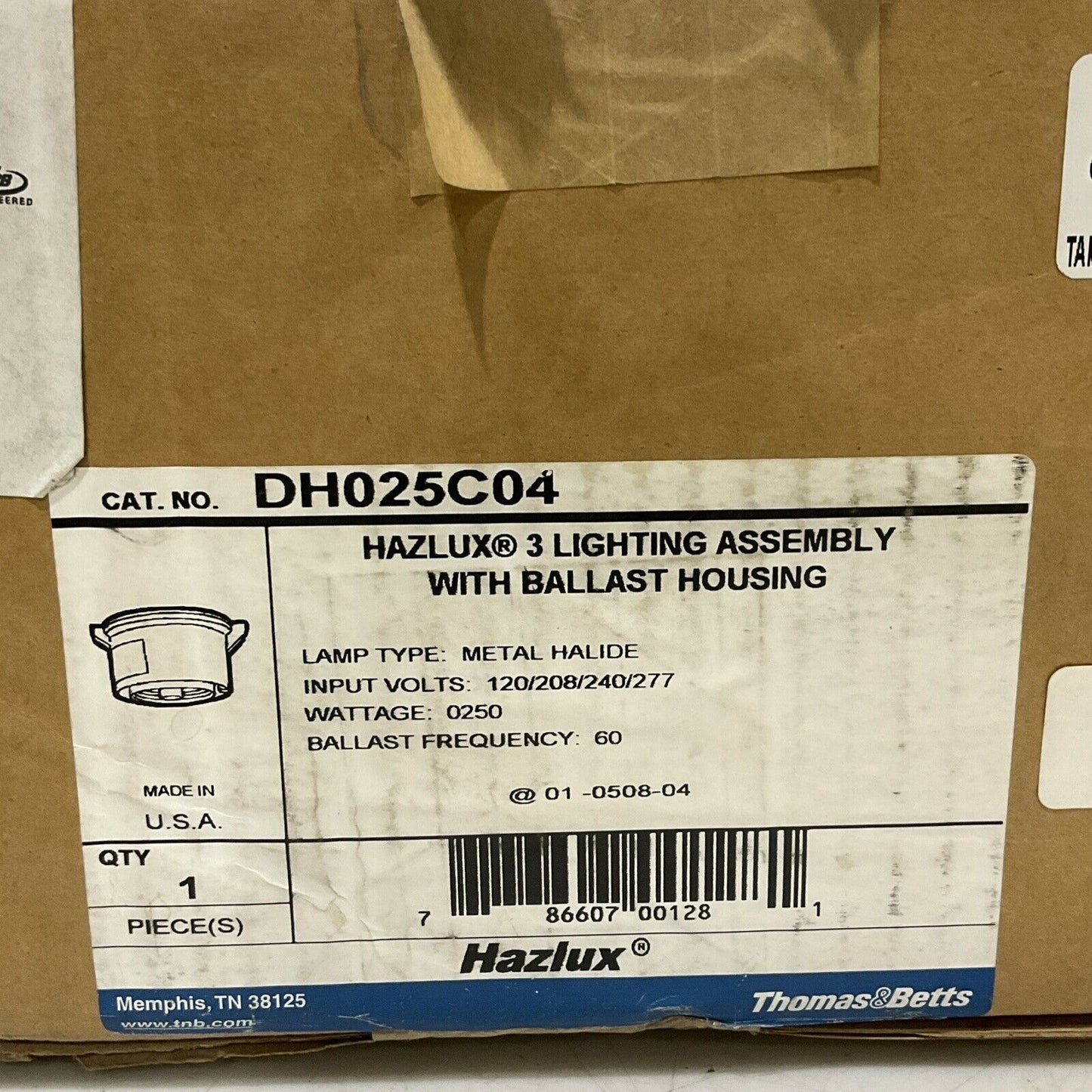 HAZLUX DH025C04 3 LIGHTING ASSEMBLY W/ BALLAST HOUSING 250W 60HZ 277V 373