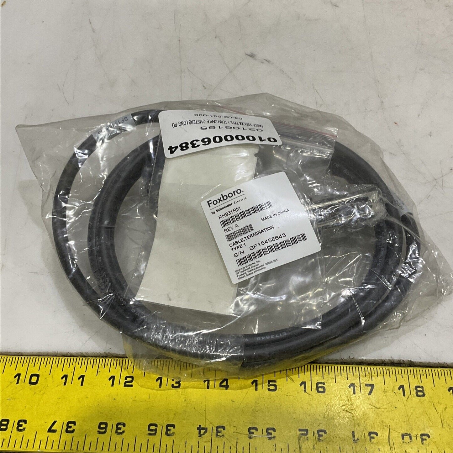 FOXBORO RH931RM TERMINATION CABLE TYPE 1 373