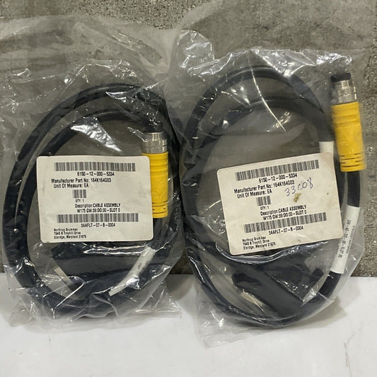 TURCK W407 W173 BMX PNEUMATIC MANIFOLD CABLE ASSEMBLY GW-43-D0-00 LOT OF 2 U3S