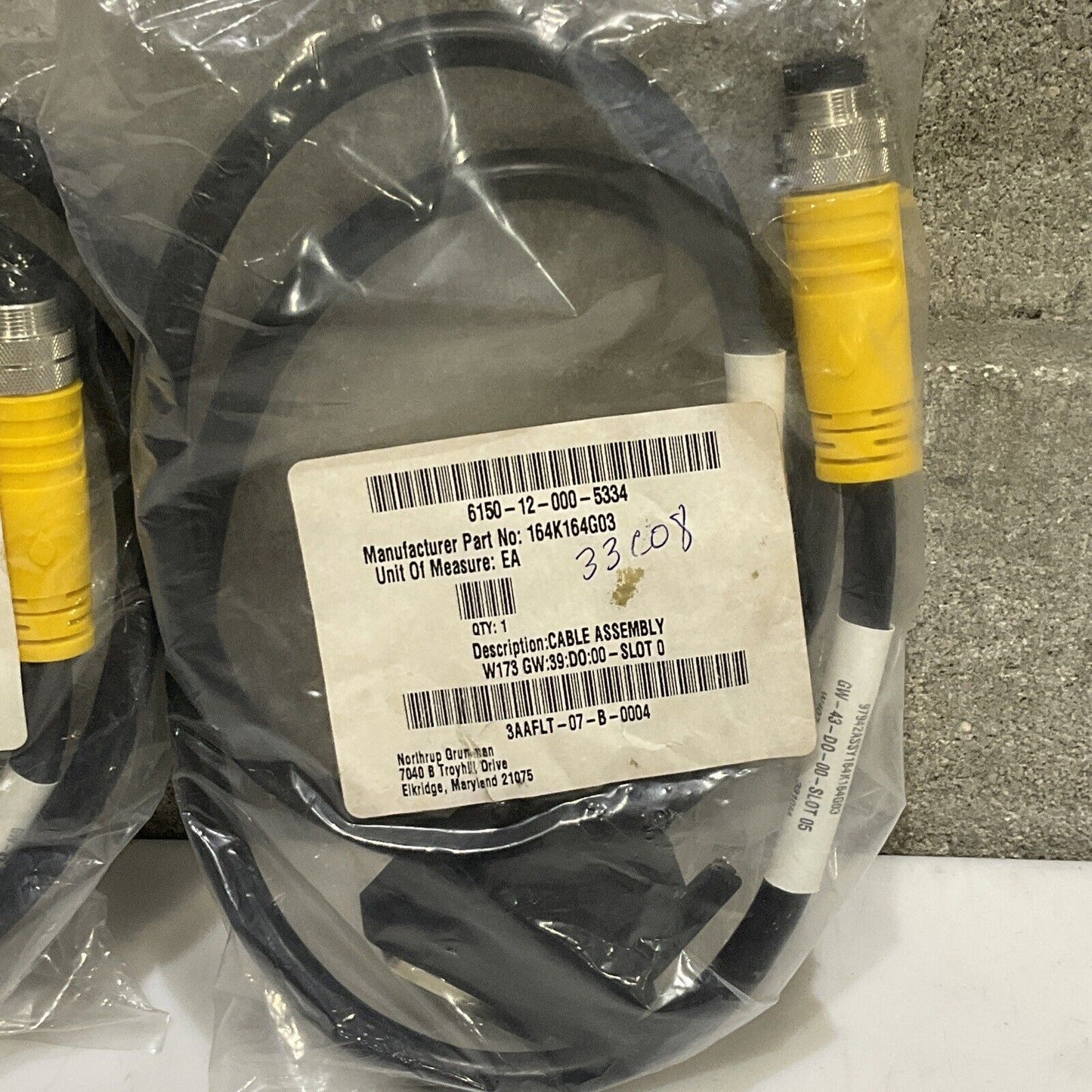 TURCK W407 W173 BMX PNEUMATIC MANIFOLD CABLE ASSEMBLY GW-43-D0-00 LOT OF 2 U3S