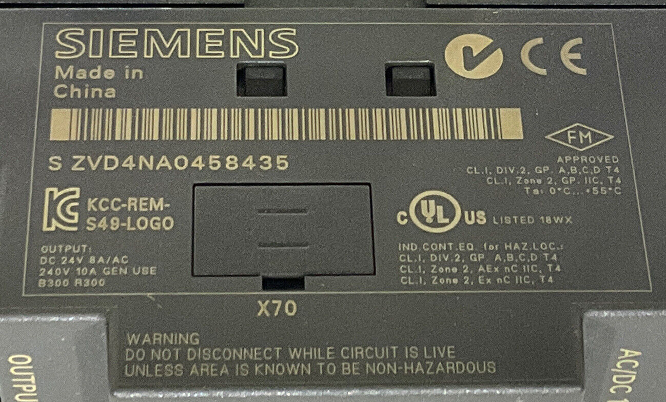 SIEMENS MIKROPULSE 100 TIMER SYSTEM PULSE CONTROLLER LOGO 230RC 6ED1 055-1FB U3S