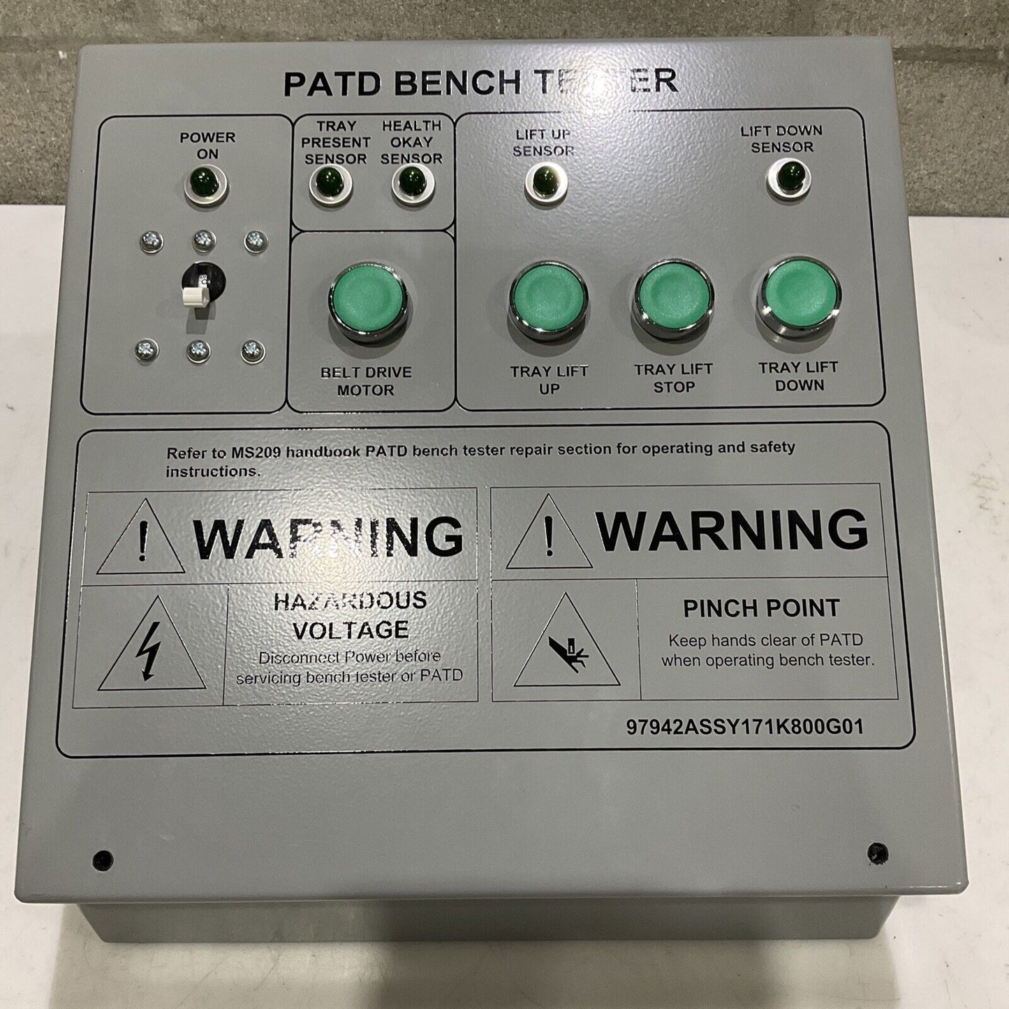 SIEMENS 171K800G01 PATD BENCH TESTER U3S