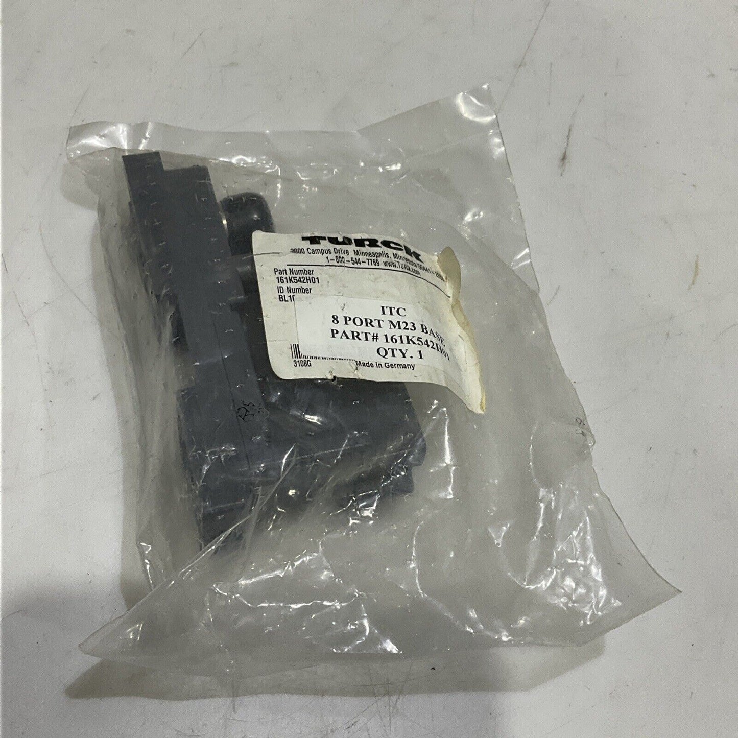 TURCK BL67-B-1M23 BASE 8 PORT CONNECTOR 12 PIN M23 U3S