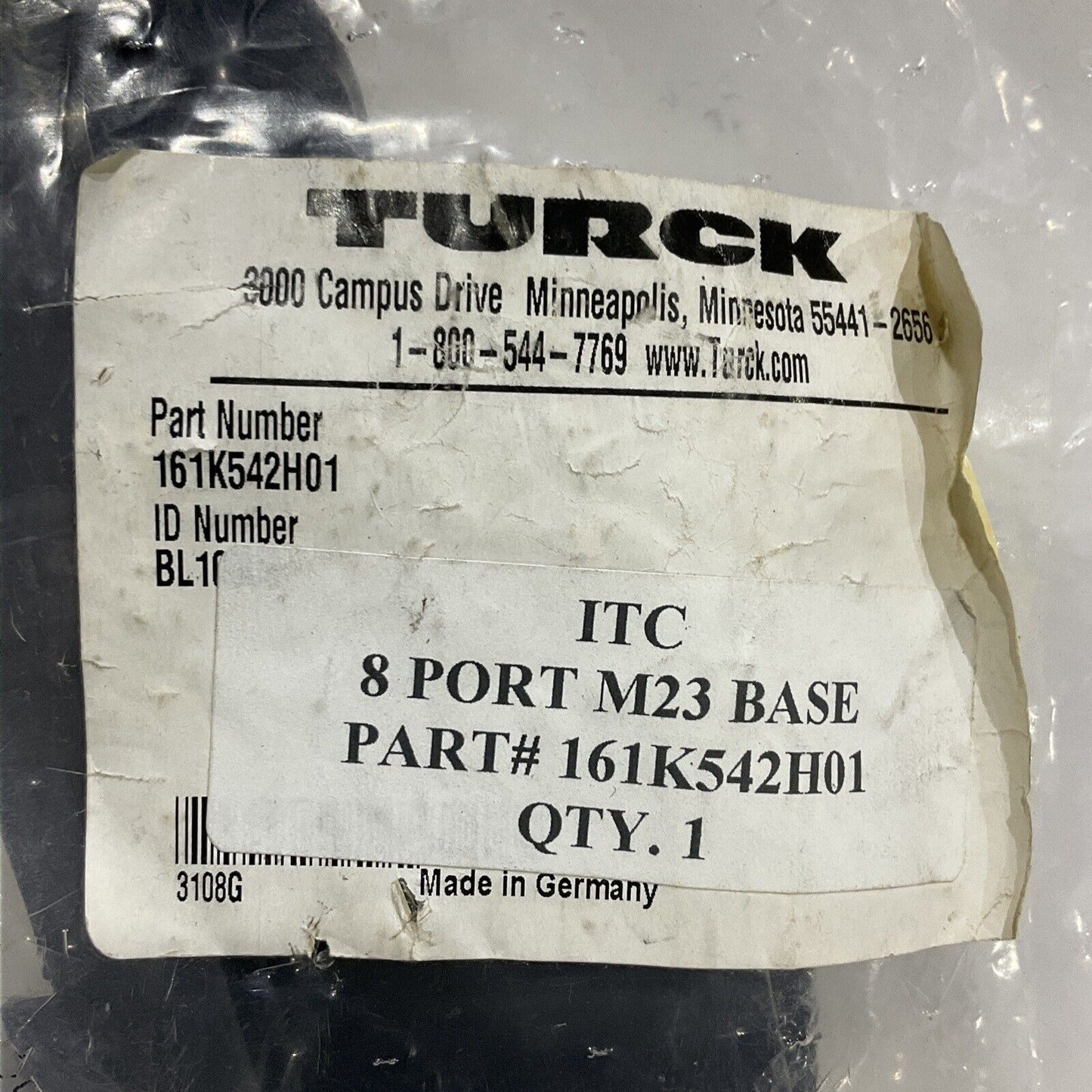 TURCK BL67-B-1M23 BASE 8 PORT CONNECTOR 12 PIN M23 U3S