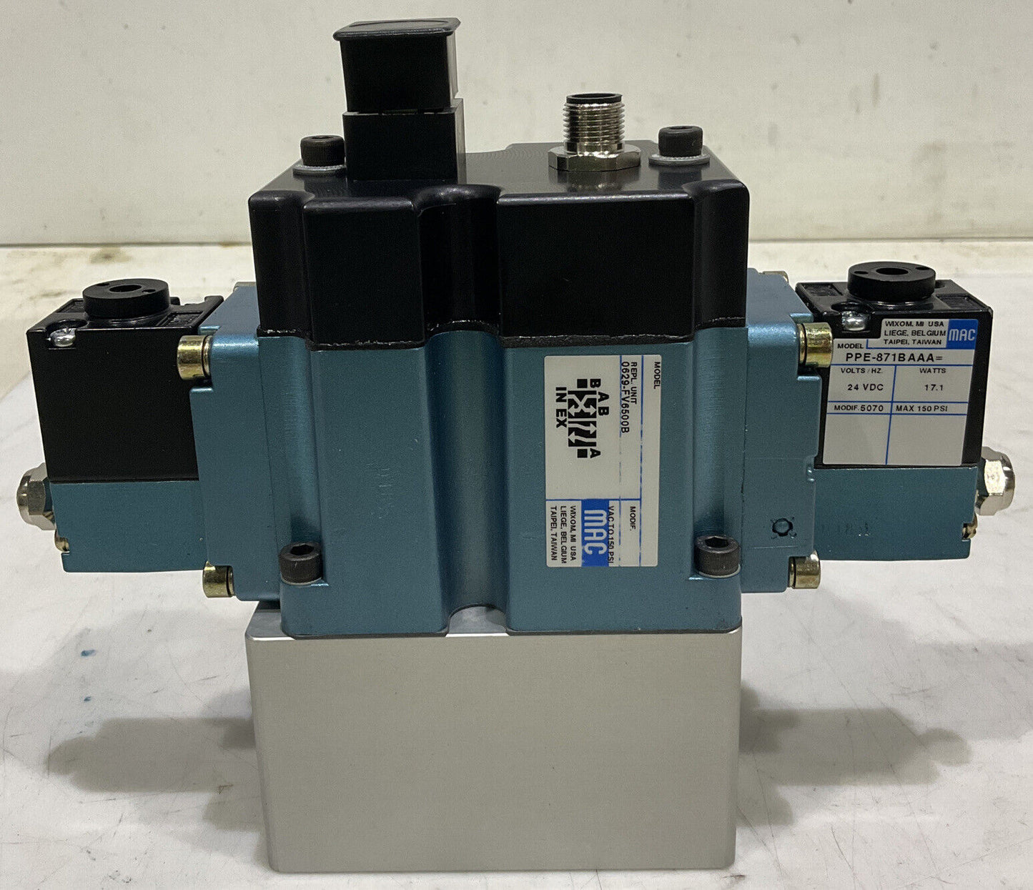 MAC 0629-FV6500B PPE-871BAAA SOLENOID VALVE ASSEMBLY U3S