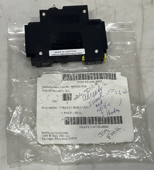 NORTHRUP AD9508 TRIP ALARM CIRCUIT BREAKER U3S