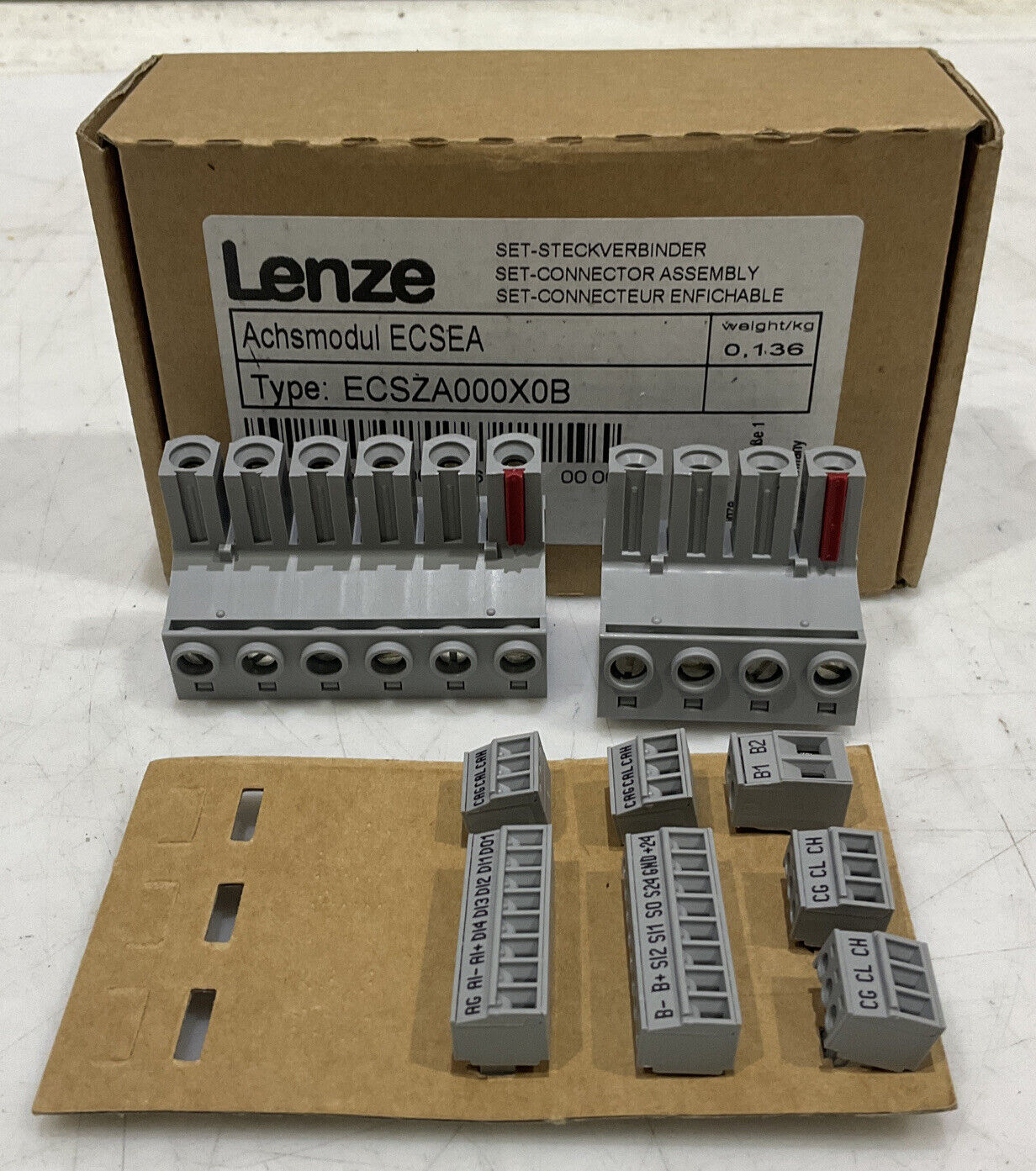 LENZE ECSZA000X0B SERVO DRIVE ASSEMBLY TERMINAL CONNECTION KIT U3S
