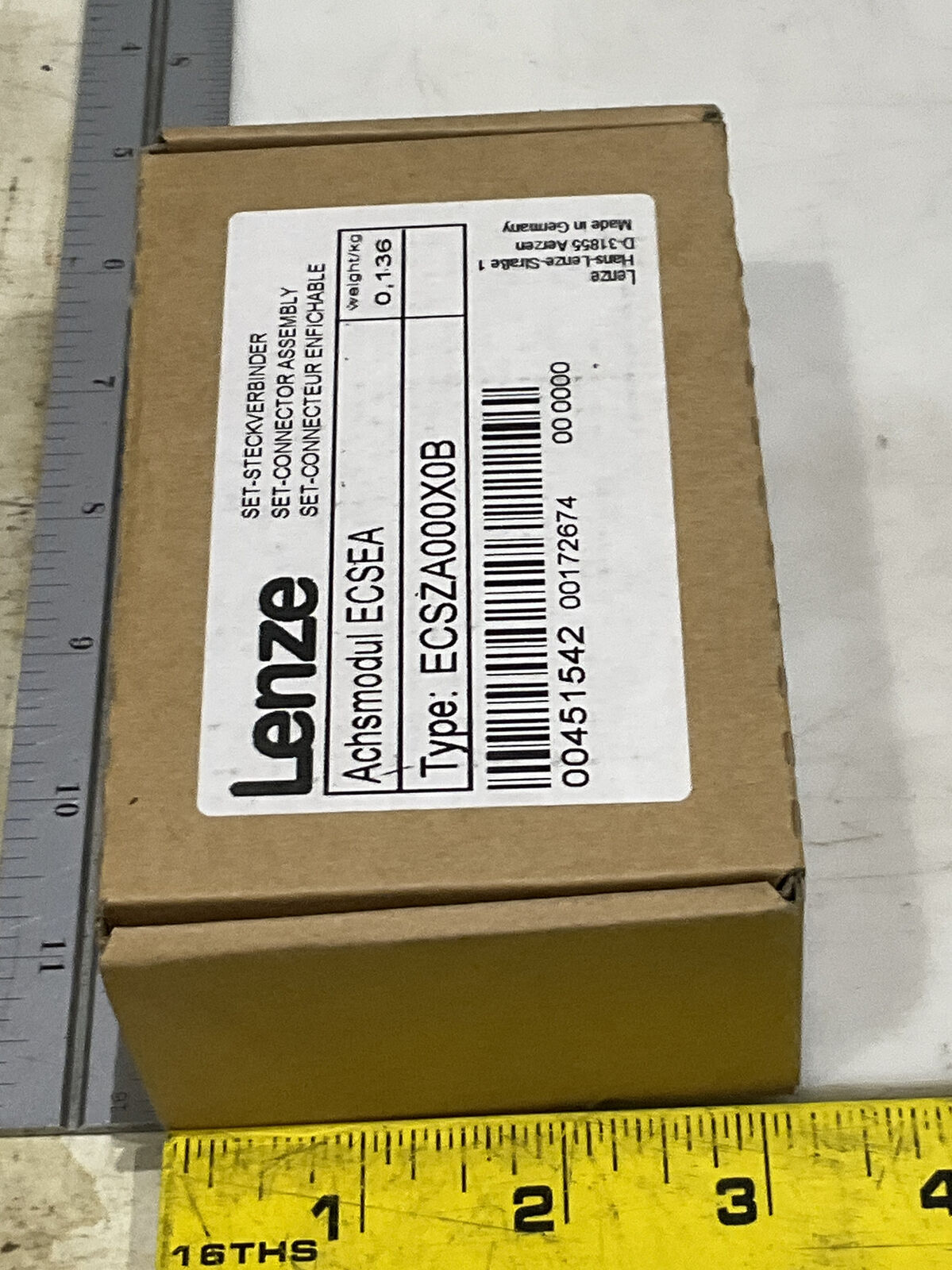 LENZE ECSZA000X0B SERVO DRIVE ASSEMBLY TERMINAL CONNECTION KIT U3S