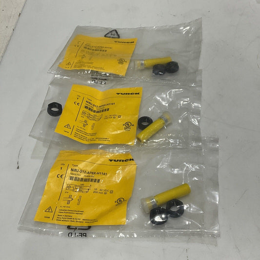 TURCK NI8U-S12-AP6X-H1141 1644600 INDUCTIVE SENSOR LOT OF 3 U3S