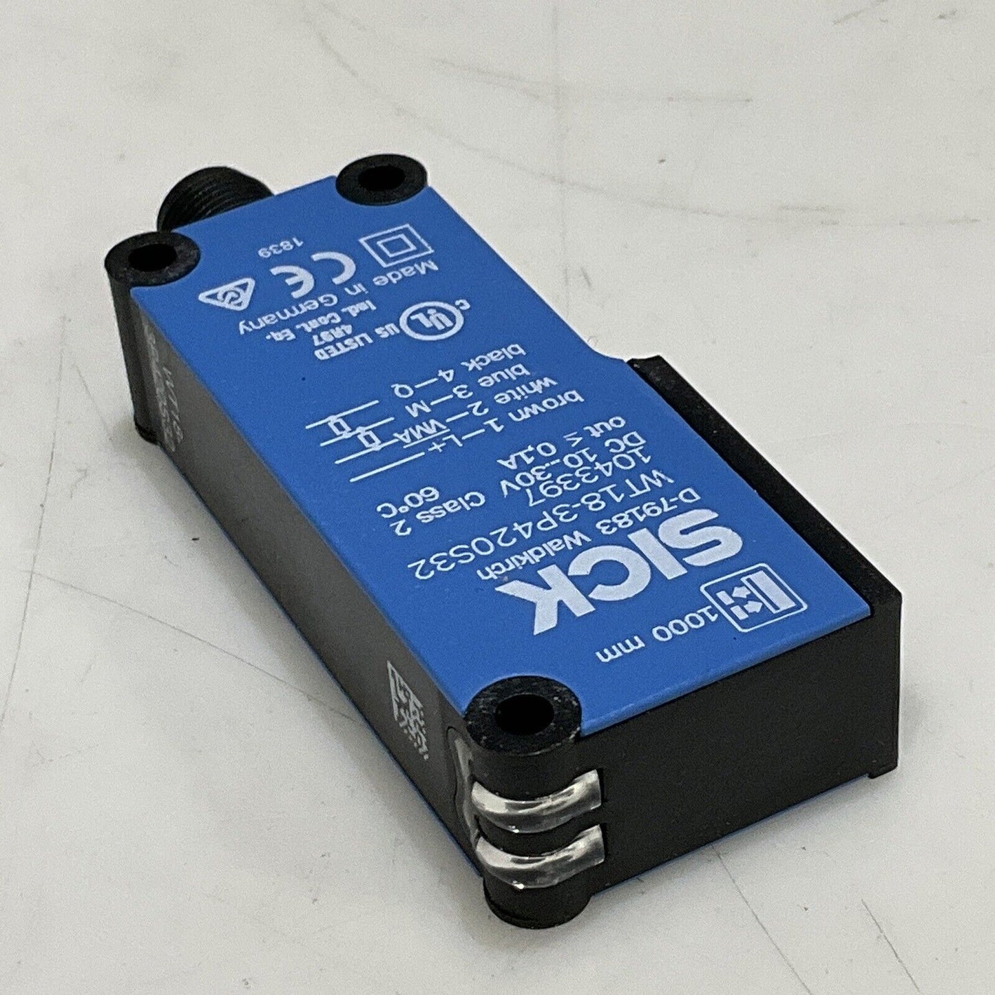 SICK WT18-3P420S32 PHOTOELECTRIC LONG RANGE PROXIMITY SENSOR 10-30V .1A U3S