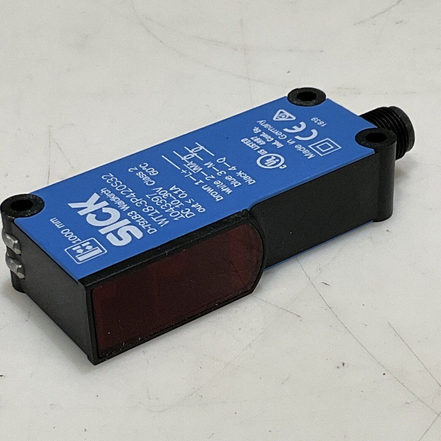 SICK WT18-3P420S32 PHOTOELECTRIC LONG RANGE PROXIMITY SENSOR 10-30V .1A U3S