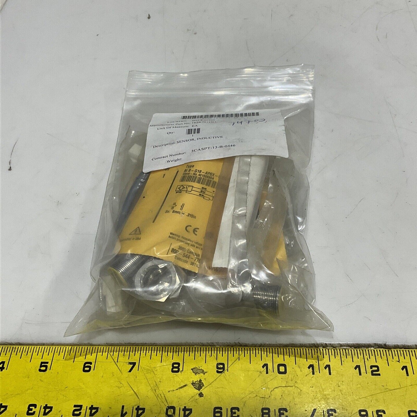 TURCK BI8-G18-AP6X-0.2/CS11243 INDUCTIVE PROXIMITY SENSOR LOT OF 4 U3S