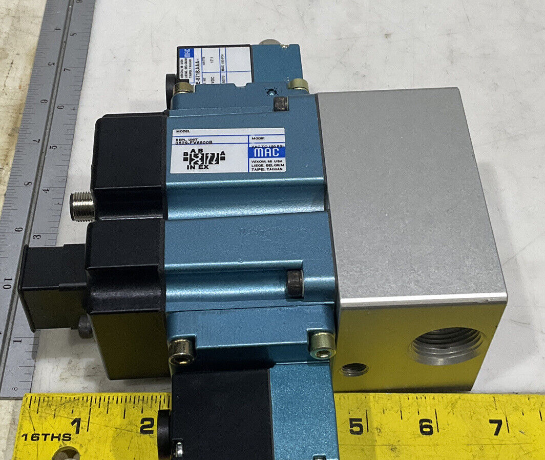 MAC 0629-FV6500B DOUBLE OPERATOR SOLENOID VALVE U3S