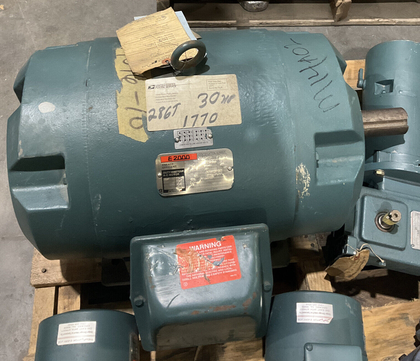 RELIANCE 30HP E-2000 P28G3021A DUTYMASTER A-C MOTOR U3S