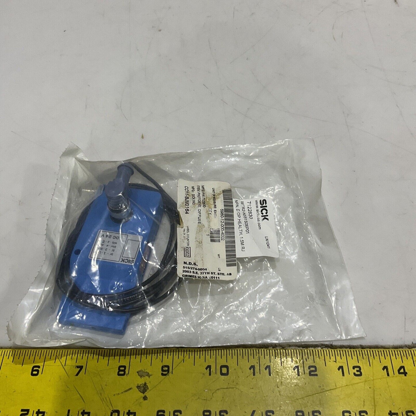 SICK WTR2-N551S06P01B 7122830 PHOTOEYE DIFFUSE SENSOR U3S