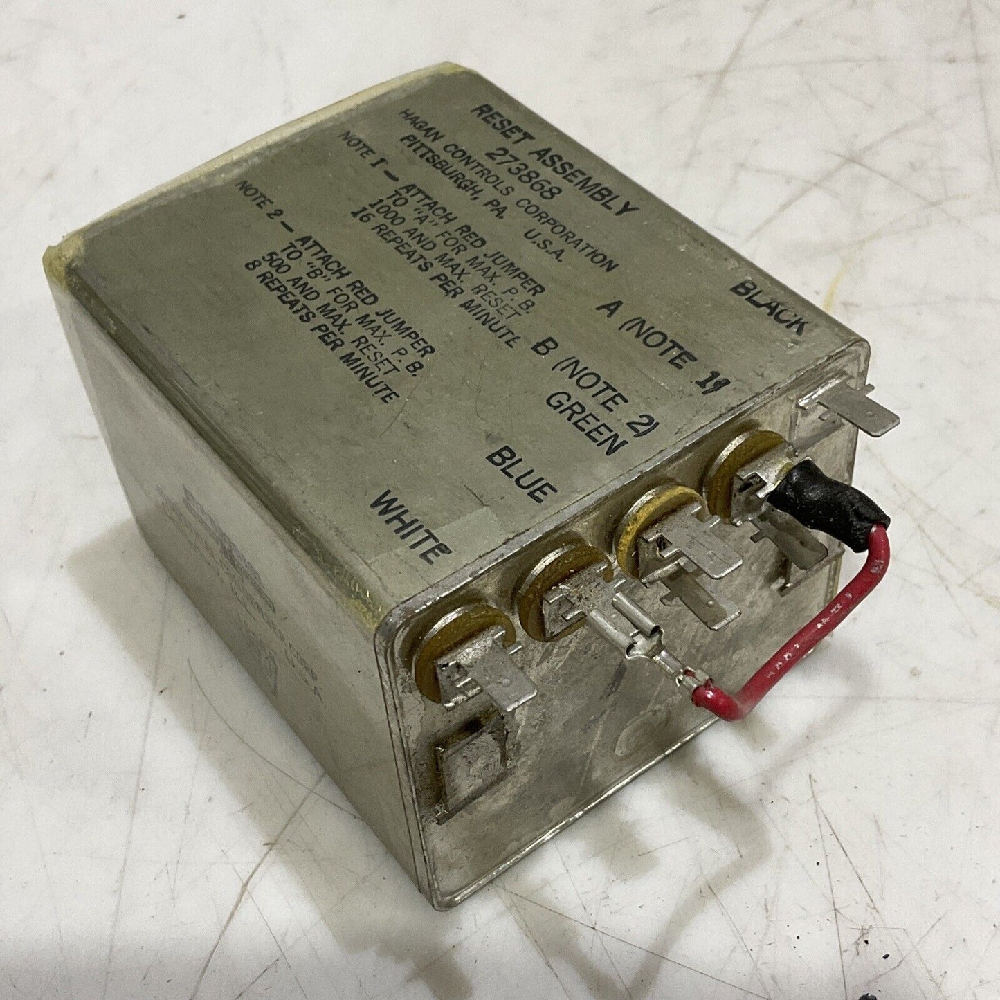 HOGAN CONTROLS 273868 RESET ASSEMBLY FOR VOLVO 373
