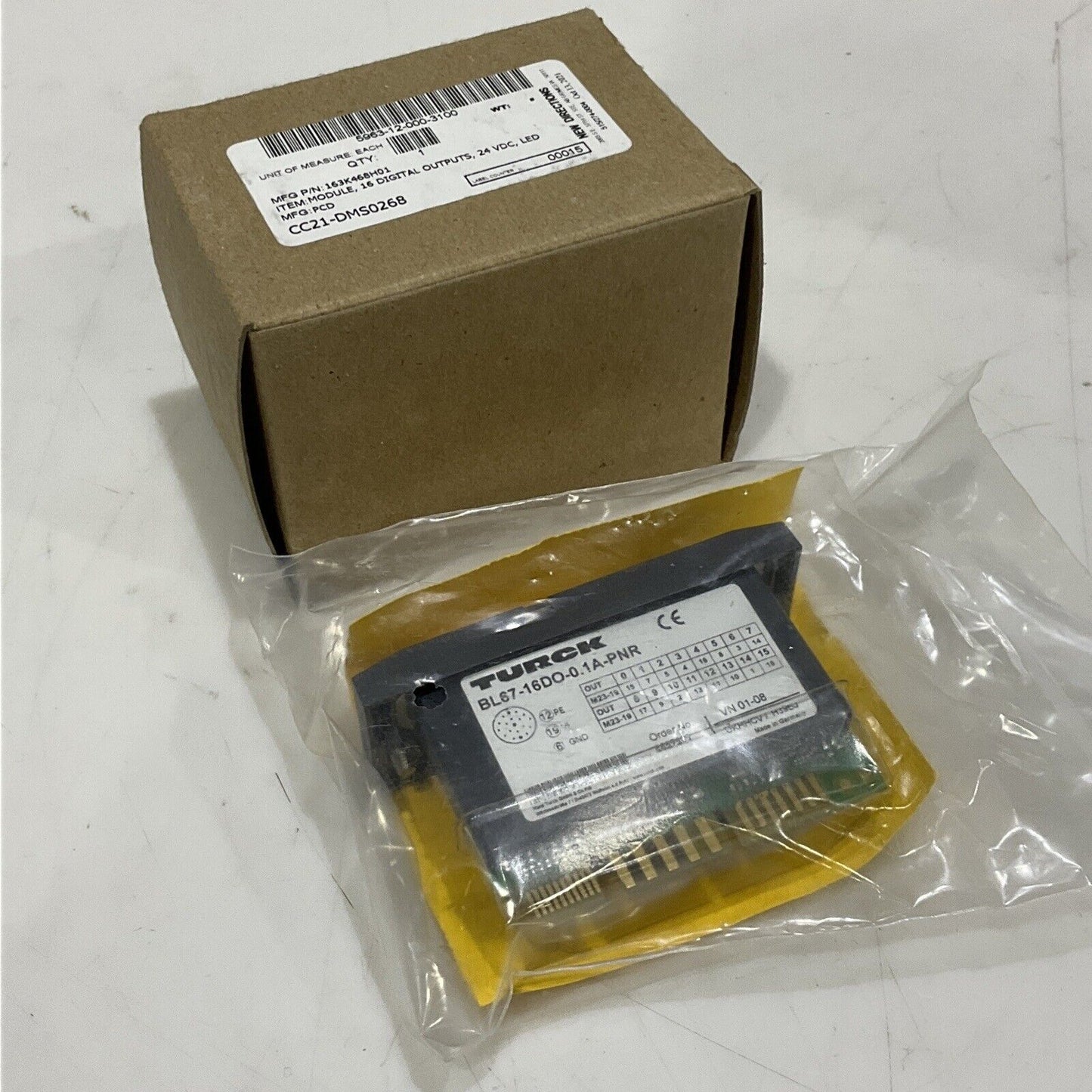 TURCK BL67-16DO-0.1A-PNR SYSTEM OUTPUT MODULE 16 DIGITAL OUTPUTS 24VDC LED U3S