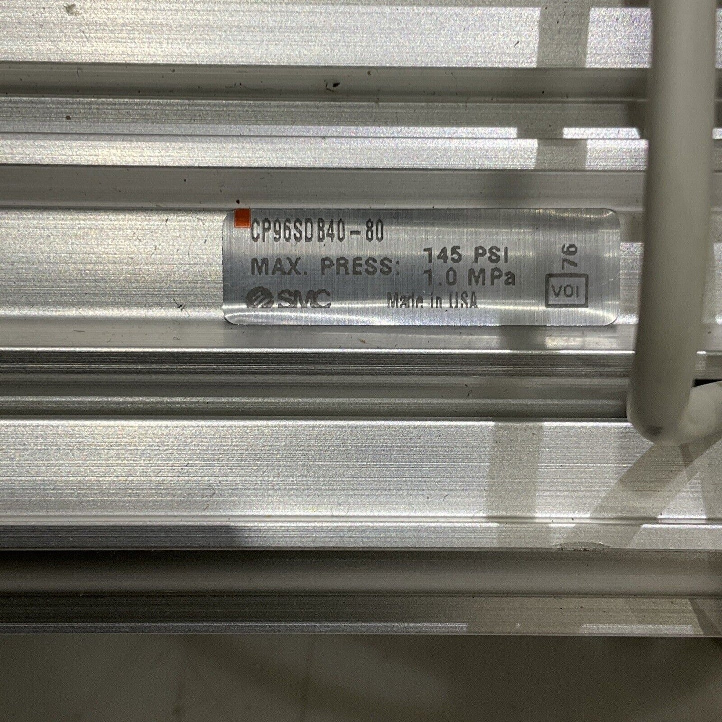 SMC CP96SDB40-80 PNEUMATIC CYLINDER W/ SENSOR & VALVES 145 PSI 1.0 MA U3S