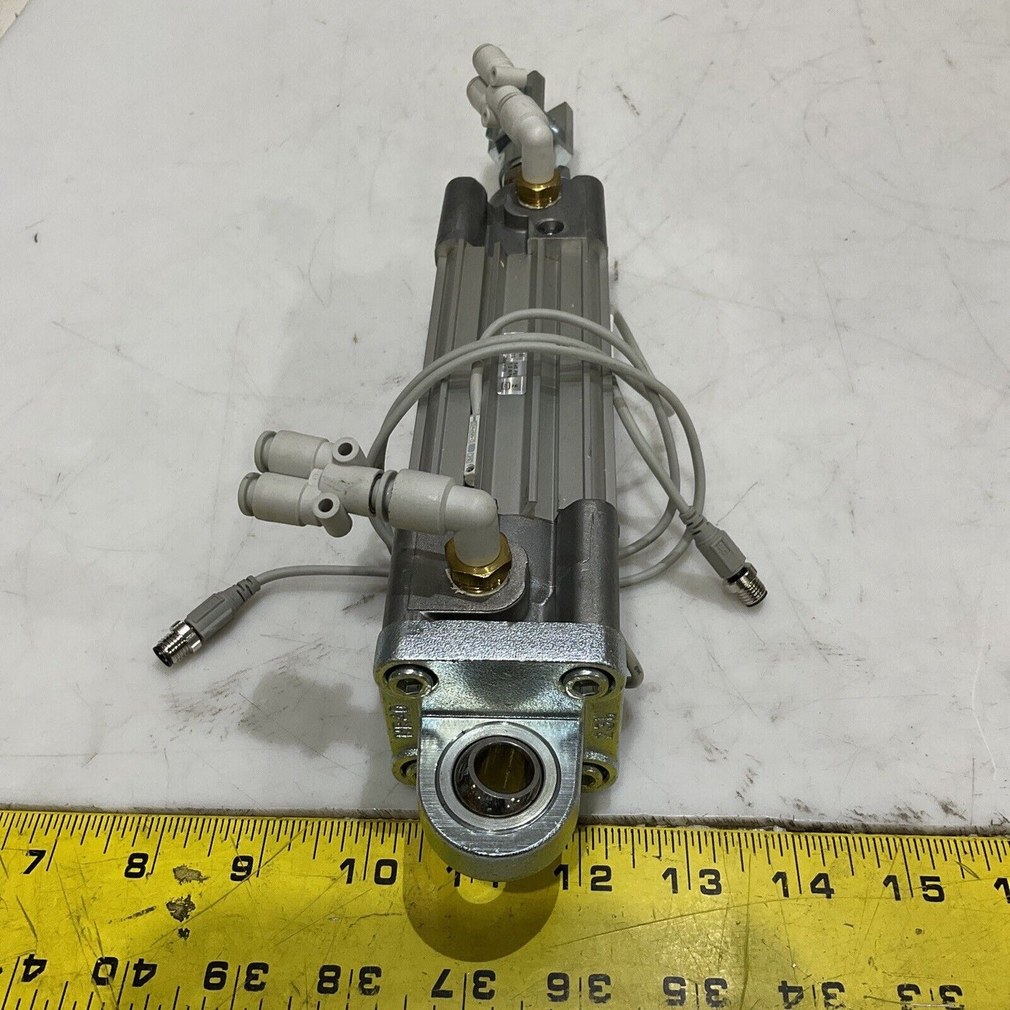 SMC CP96SDB40-80 PNEUMATIC CYLINDER W/ SENSOR & VALVES 145 PSI 1.0 MA U3S