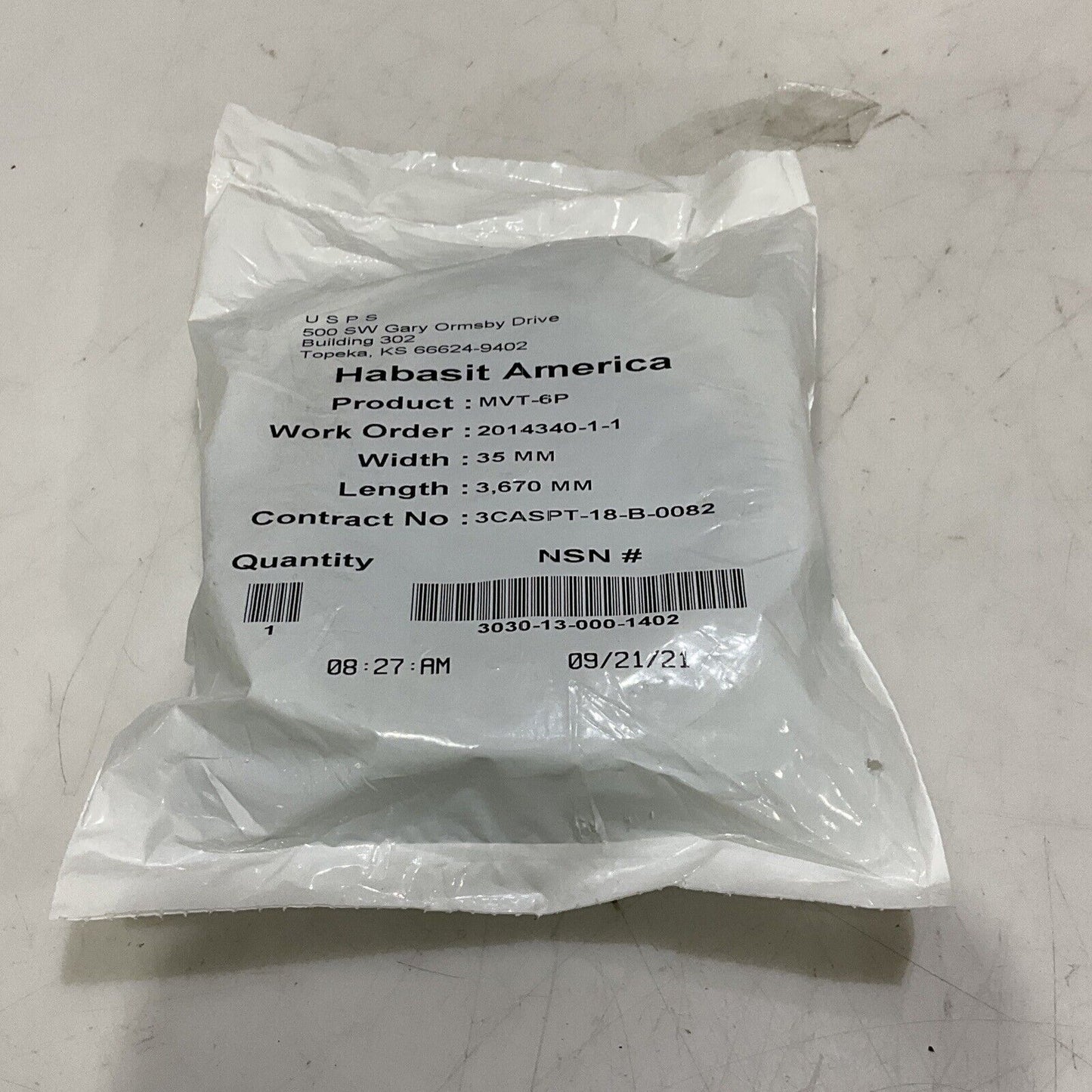 HASABIT AMERICA MVT-6P BELT 35 MM X 3670 MM U3S