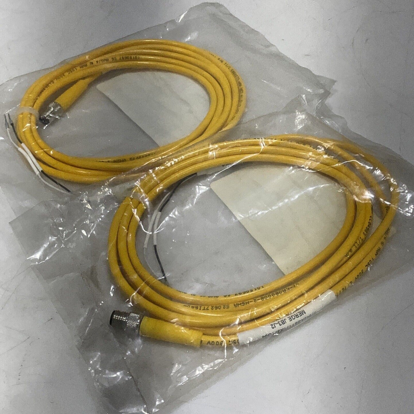 TURCK W3930 CABLE ASSEMBLY MERGE JB3-2 M LOT OF 2 U3S