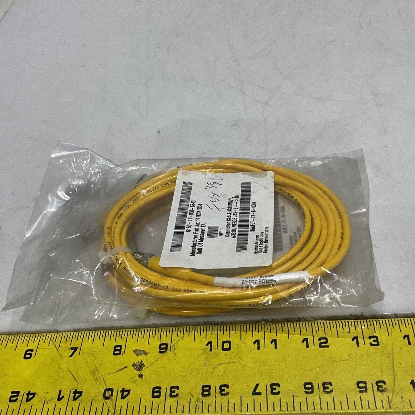 TURCK W3930 CABLE ASSEMBLY MERGE JB3-2 M LOT OF 2 U3S