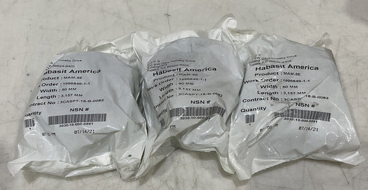 HABASIT AMERICA MAM-5E 50MM 3,157MM BELT LOT OF 3 U3S