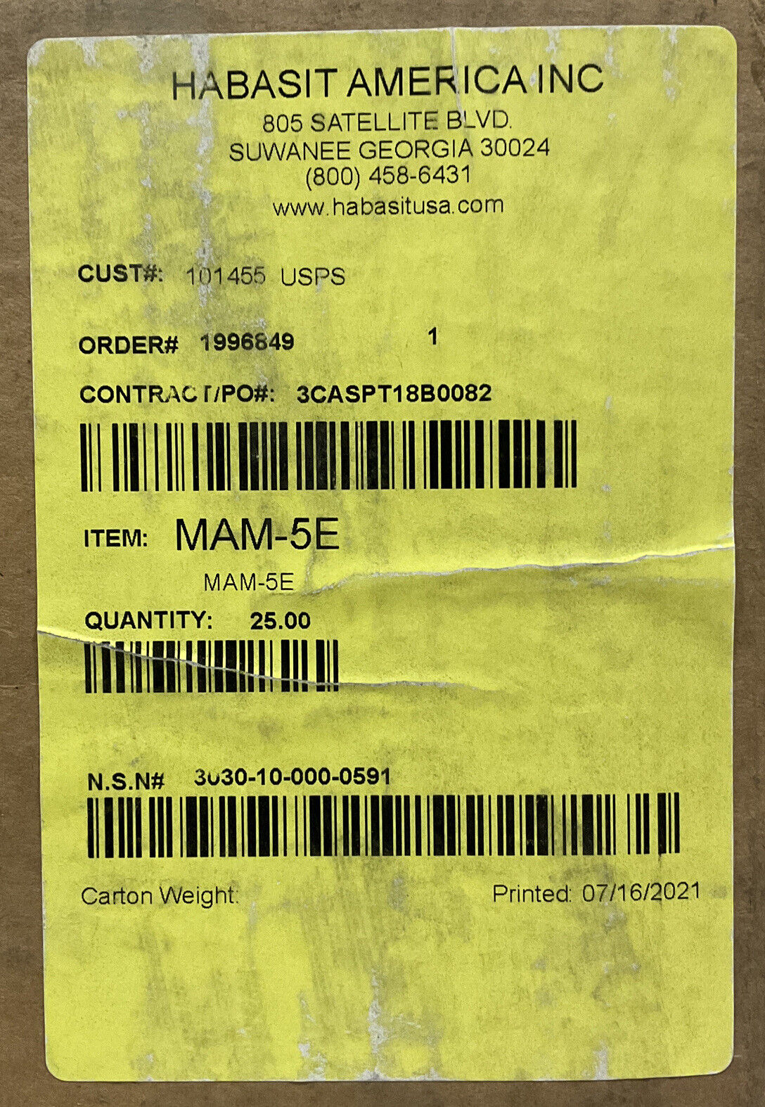 HABASIT MAM-5E DRIVE BELT LOT OF 25 U3S