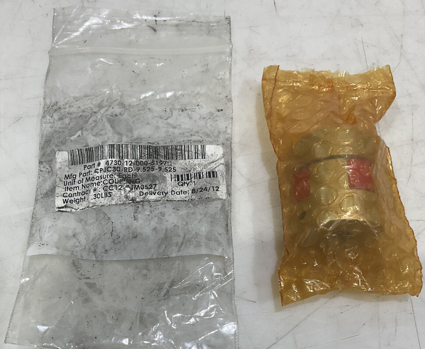 NBK JAPAN CPJC30-RD-9.525 JAW-TYPE FLEXIBLE COUPLING U3S