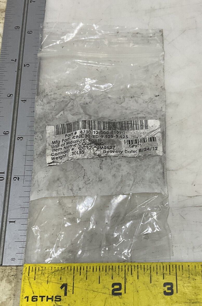 NBK JAPAN CPJC30-RD-9.525 JAW-TYPE FLEXIBLE COUPLING U3S