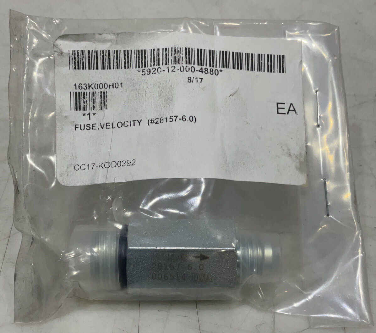 VONBERG 28157-6-0 VELOCITY FUSE U3S