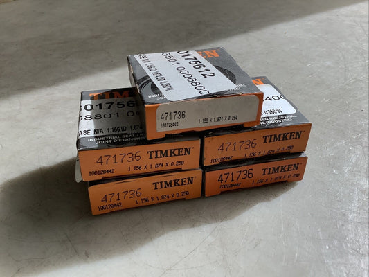 TIMKEN 471736 OIL SEAL 373 - LOT OF 5