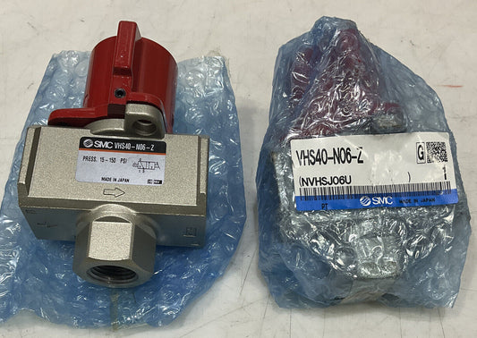 SMC VHS40-N06-Z 3-WAY LOCKOUT VALVE LOT OF 2 U3S