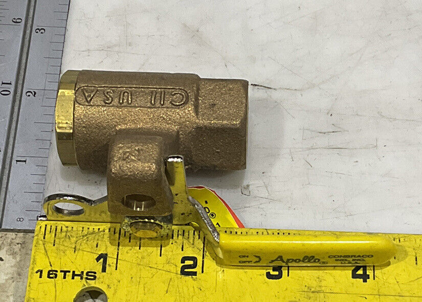 APOLLO 75-102-41 BRONZE BALL VALVE LOT OF 2 U3S