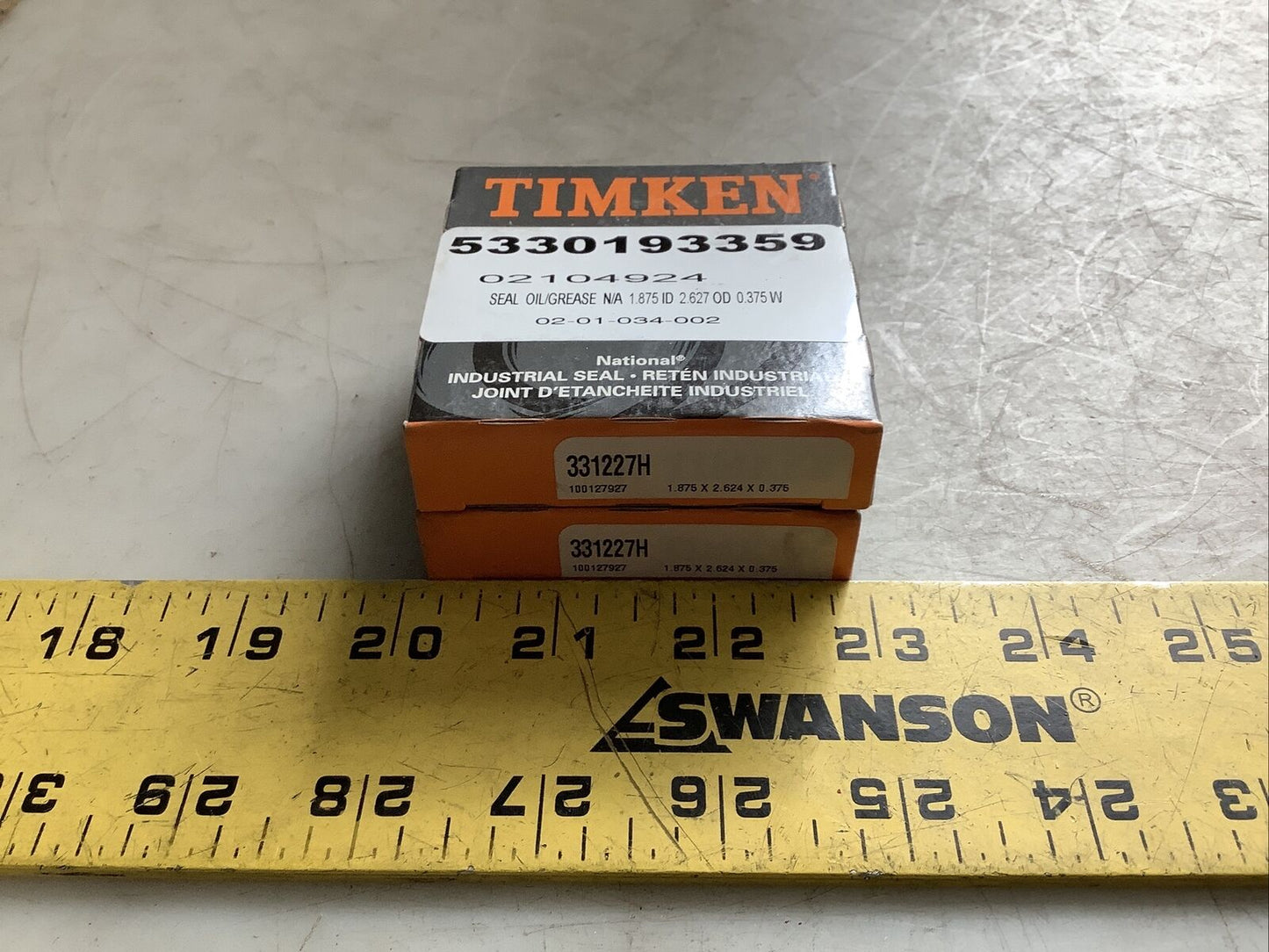 TIMKEN 331227H TORQUE CONVERTER SEAL 373 - LOT OF 2