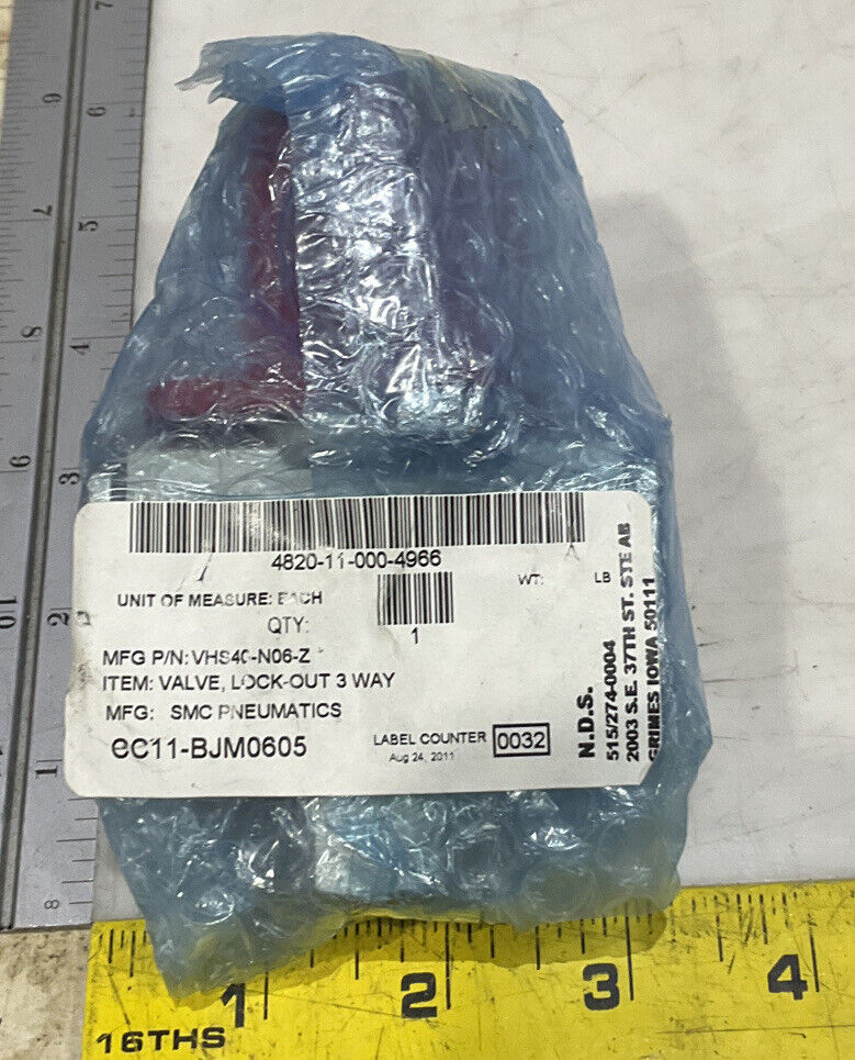 SMC VHS40-N06-Z 3-WAY LOCKOUT VALVE LOT OF 2 U3S