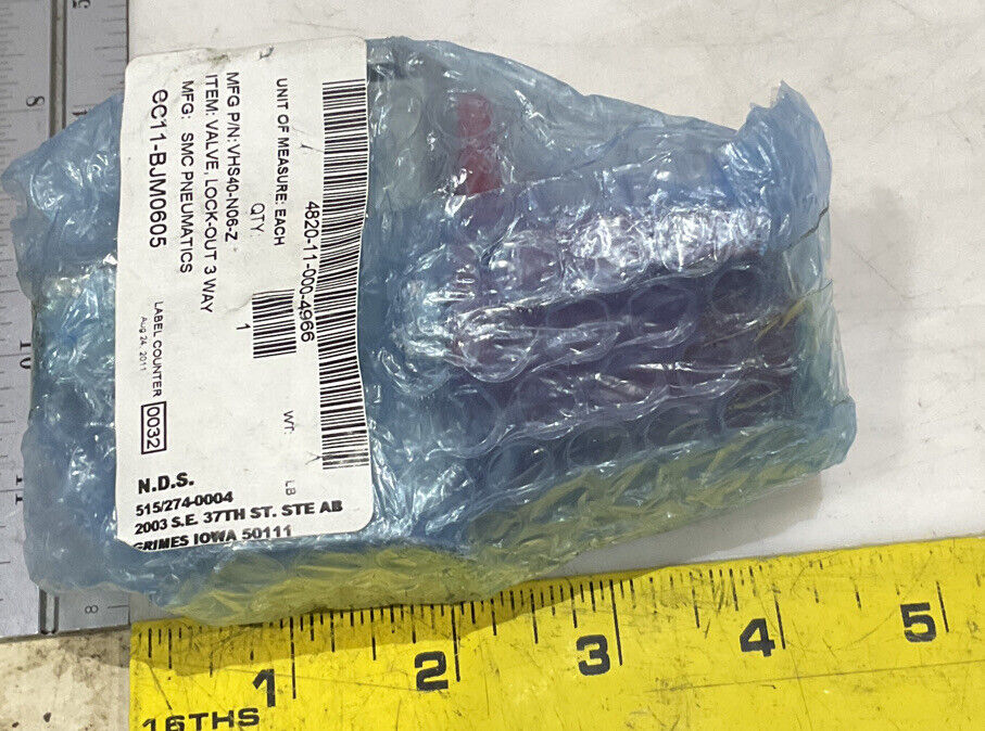 SMC VHS40-N06-Z 3-WAY LOCKOUT VALVE LOT OF 2 U3S