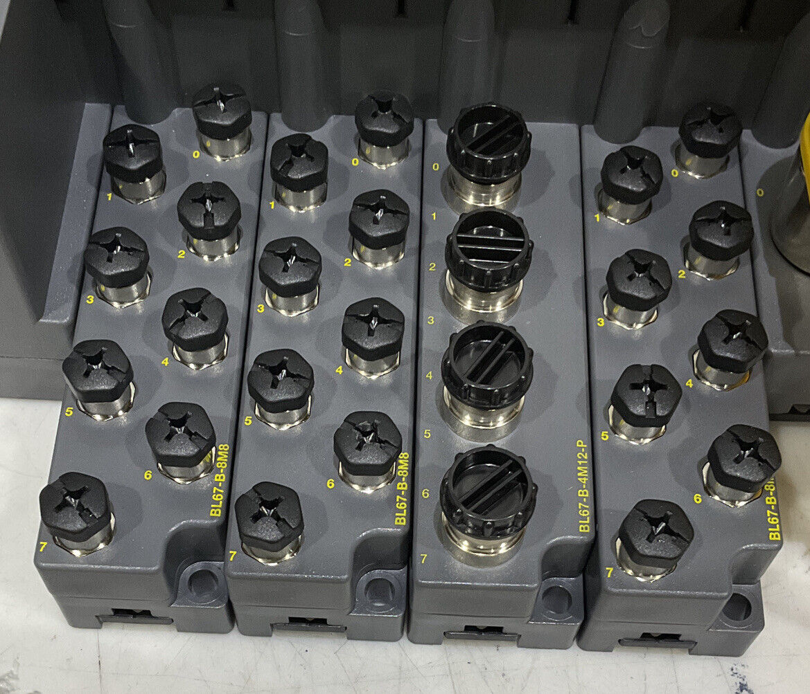 TURCK 165K100 BL67 TW-CO 8DI-P 8DO-0,5A-P BL67-B-4M12-P CANOPEN ASSEMBLY U3S