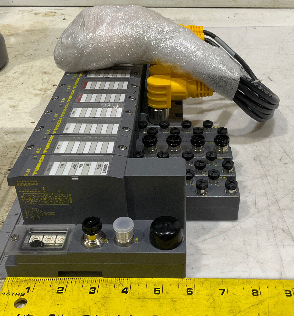 TURCK 165K100 BL67 TW-CO 8DI-P 8DO-0,5A-P BL67-B-4M12-P CANOPEN ASSEMBLY U3S